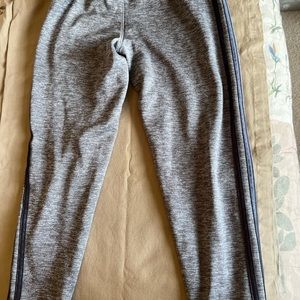 Adidas grey sweatpants.